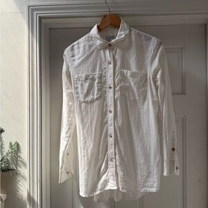 Madewell White Classic Button-Up Shirt